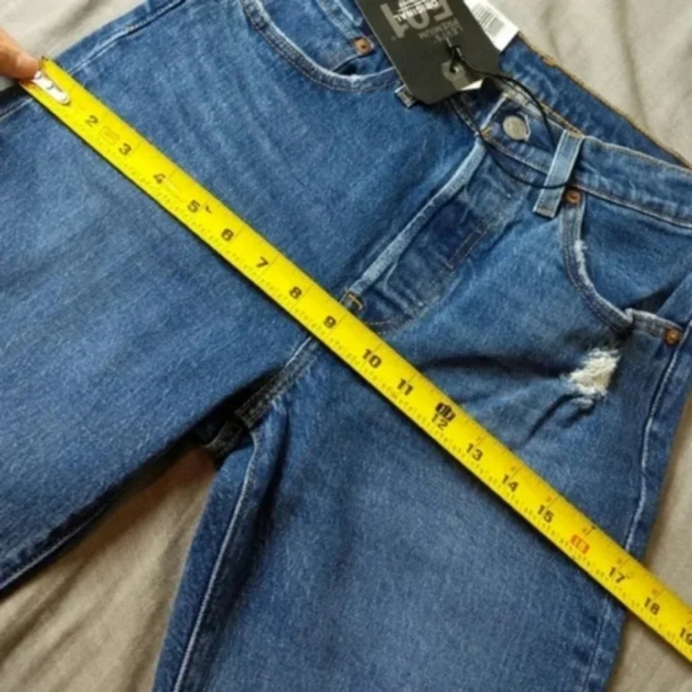 Levi's 501 Crop High Rise Jeans Charleston - Picture 5 of 8
